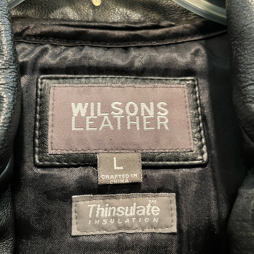 Wilsons Leather Black Jacket - Picture 3 of 3